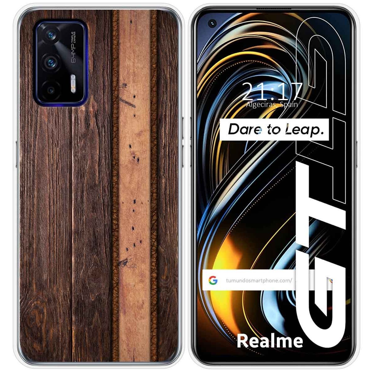 Funda Silicona para Realme GT 5G diseño Madera 05 Dibujos