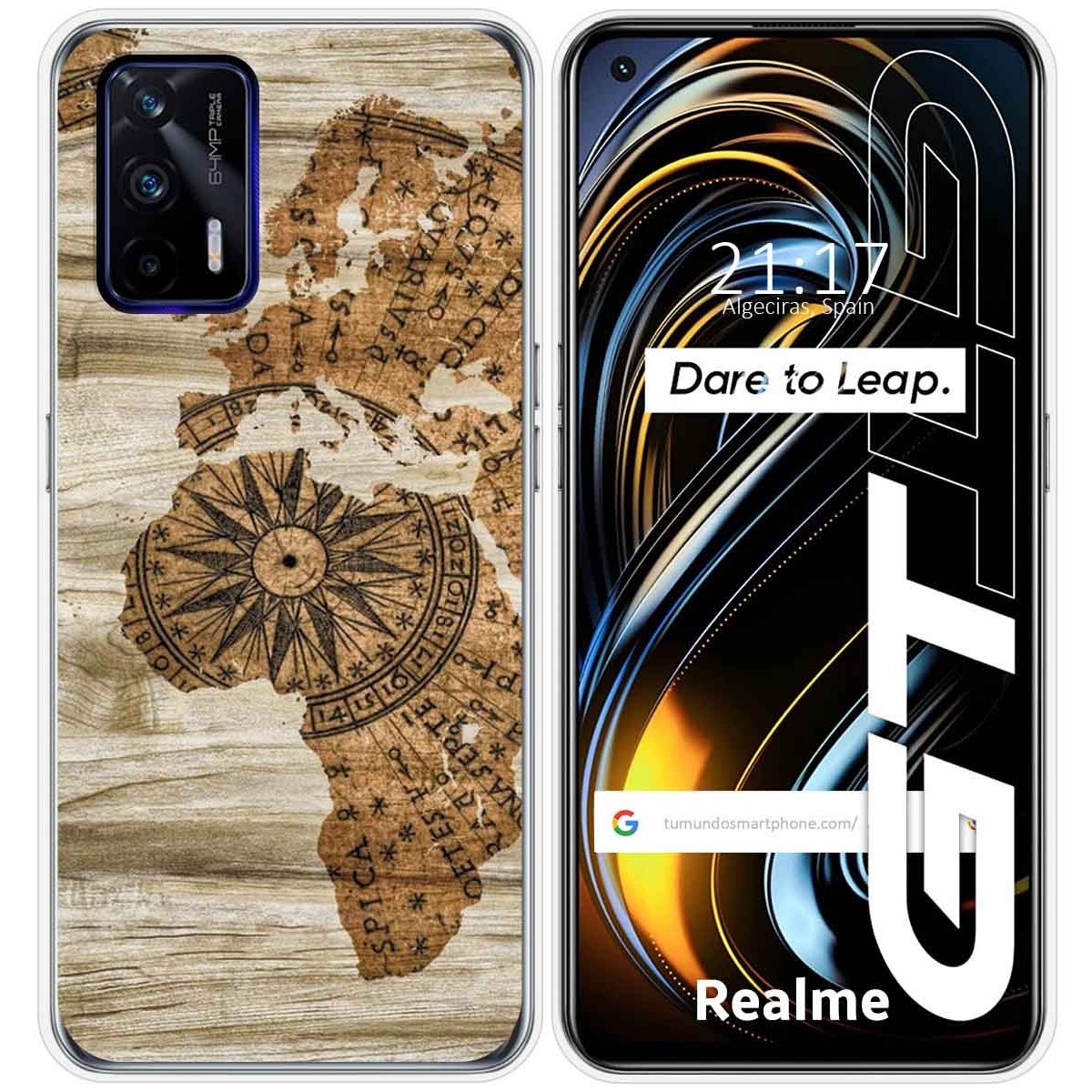 Funda Silicona para Realme GT 5G diseño Madera 07 Dibujos