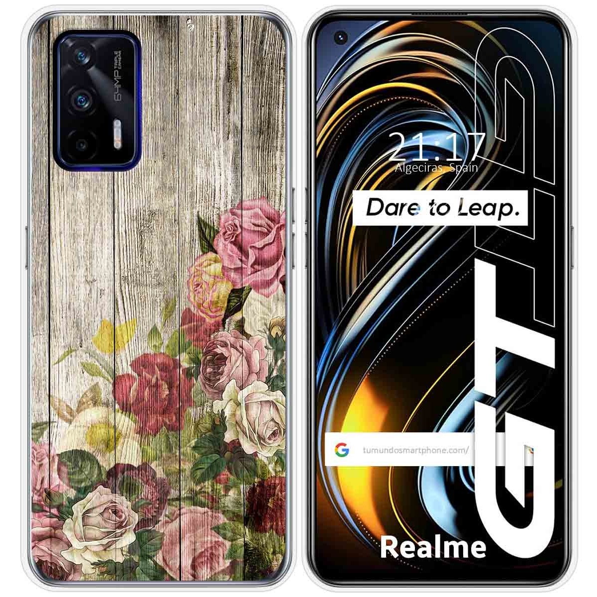 Funda Silicona para Realme GT 5G diseño Madera 08 Dibujos