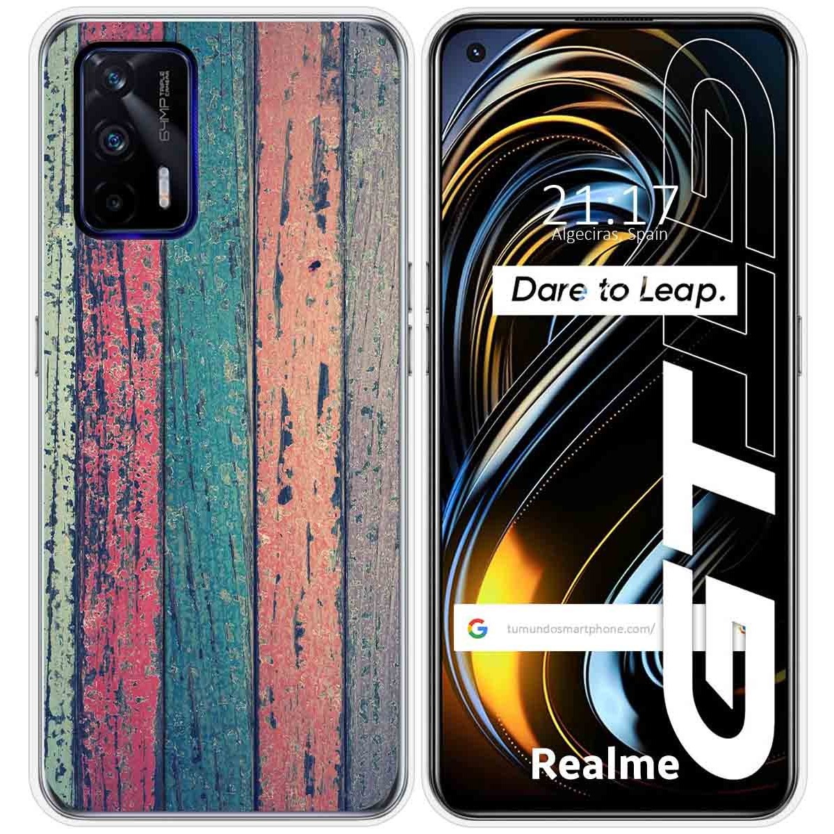 Funda Silicona para Realme GT 5G diseño Madera 10 Dibujos