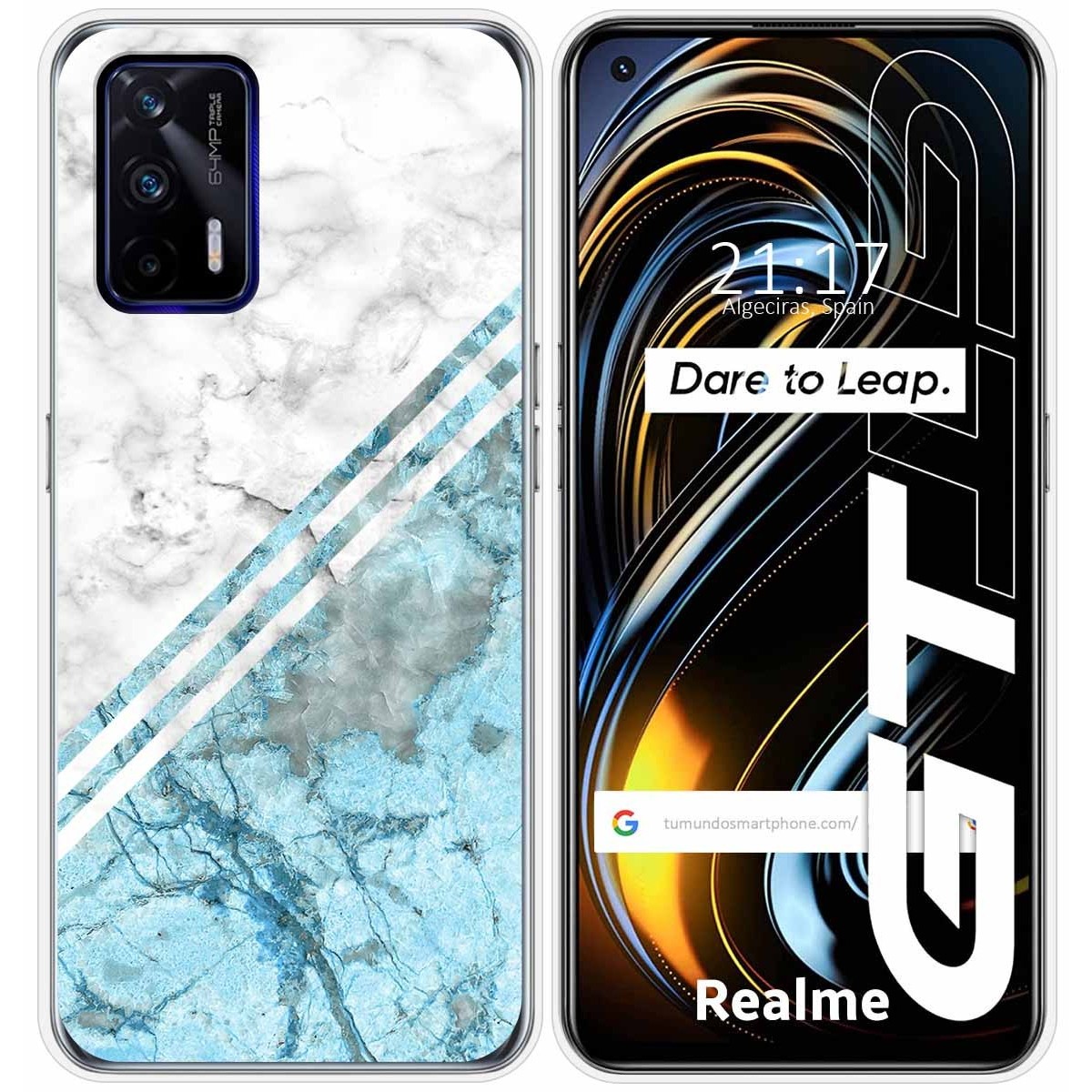 Funda Silicona para Realme GT 5G diseño Mármol 02 Dibujos