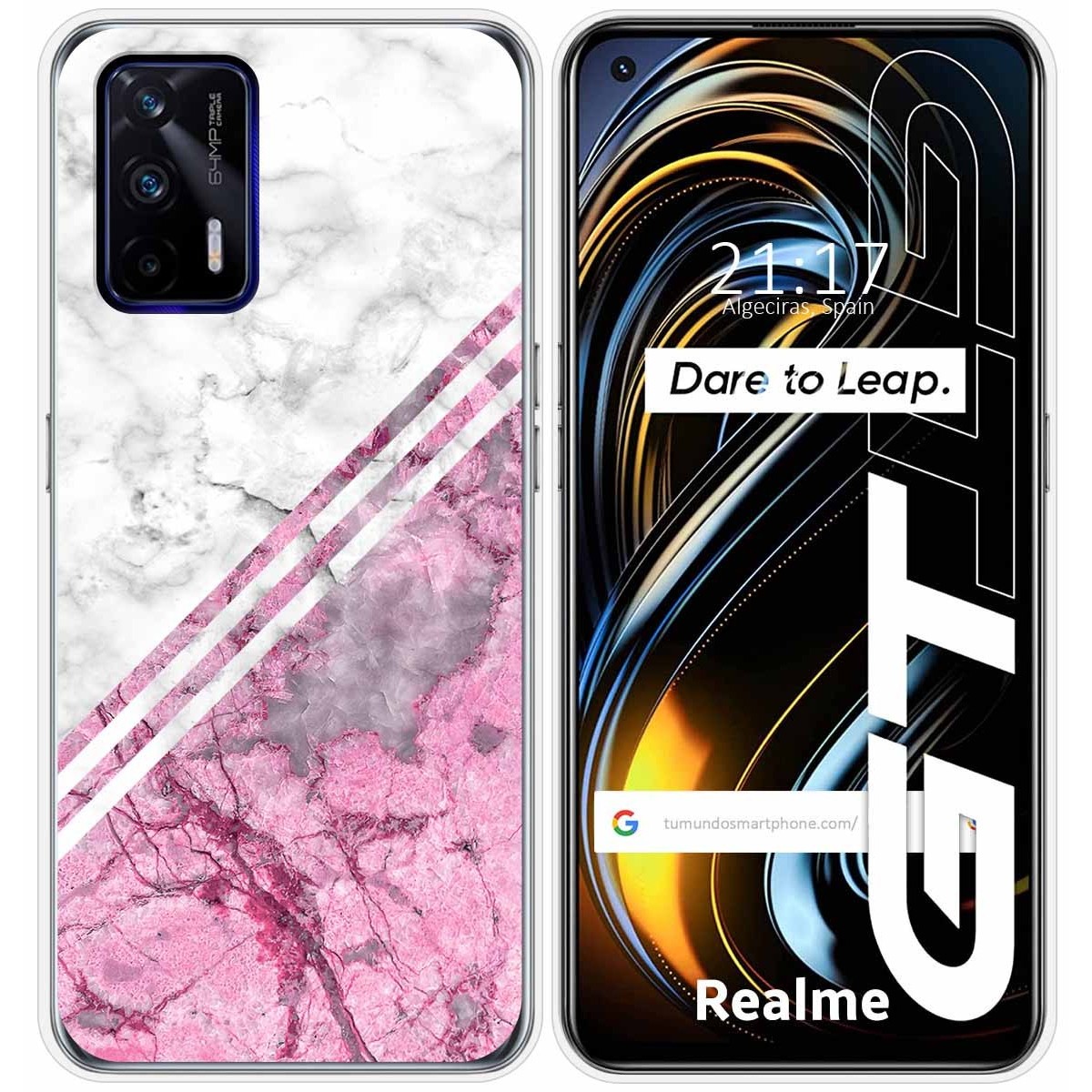 Funda Silicona para Realme GT 5G diseño Mármol 03 Dibujos