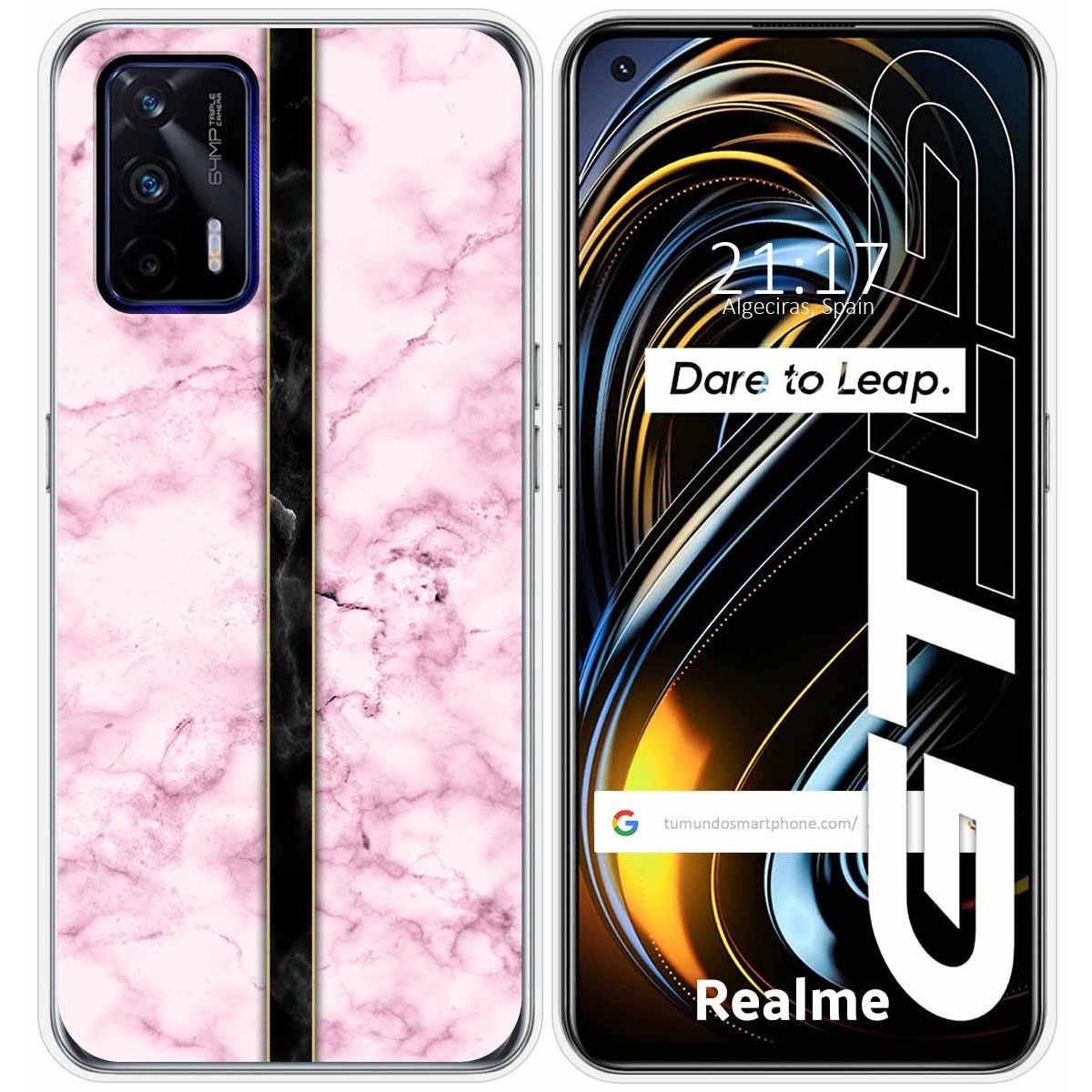 Funda Silicona para Realme GT 5G diseño Mármol 04 Dibujos