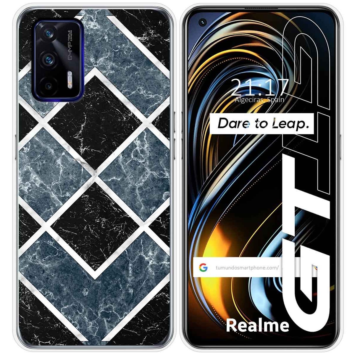 Funda Silicona para Realme GT 5G diseño Mármol 06 Dibujos
