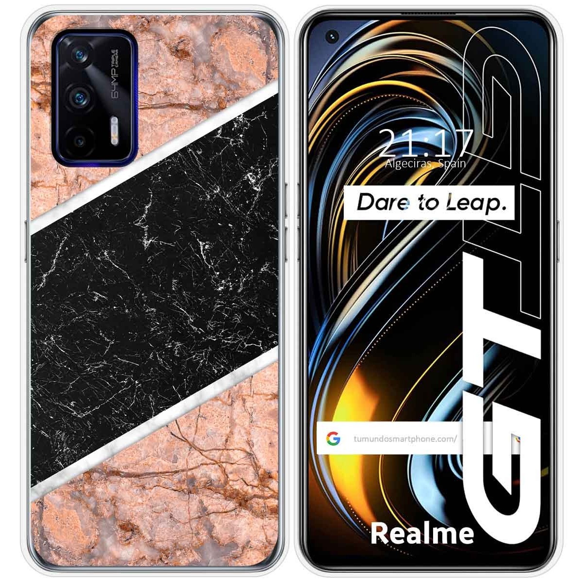 Funda Silicona para Realme GT 5G diseño Mármol 07 Dibujos