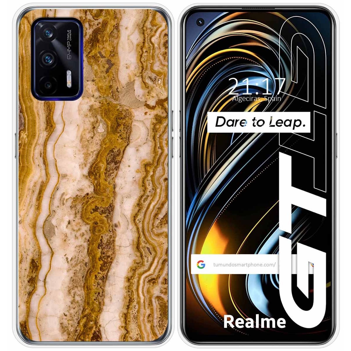 Funda Silicona para Realme GT 5G diseño Mármol 10 Dibujos