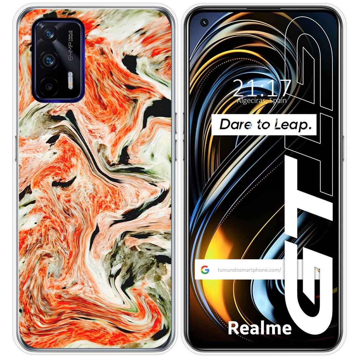 Funda Silicona para Realme GT 5G diseño Mármol 12 Dibujos