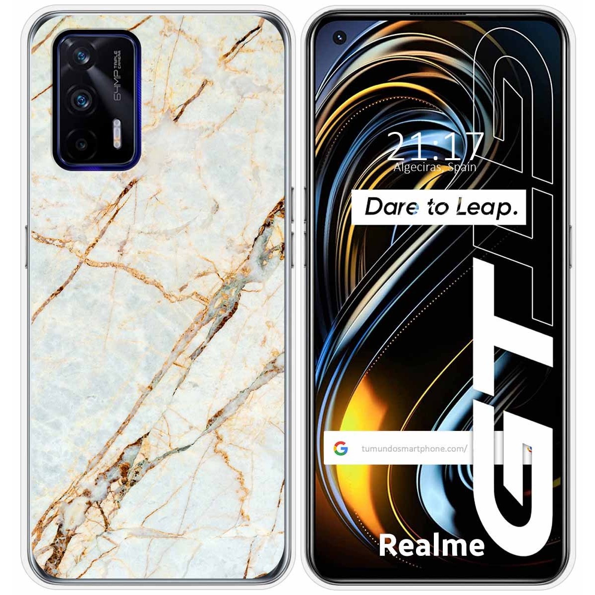 Funda Silicona para Realme GT 5G diseño Mármol 13 Dibujos