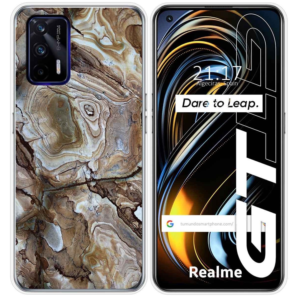 Funda Silicona para Realme GT 5G diseño Mármol 14 Dibujos