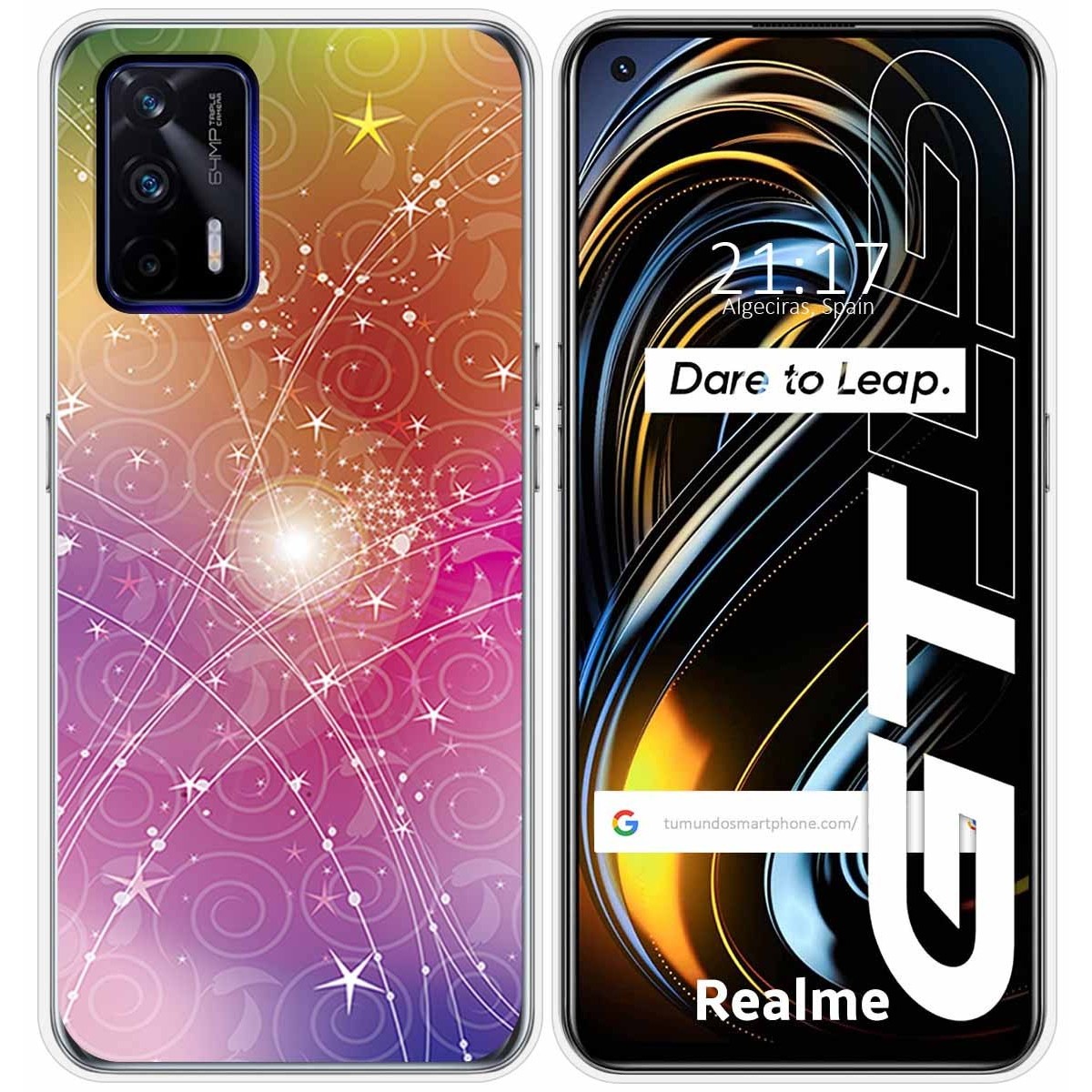 Funda Silicona para Realme GT 5G diseño Abstracto Dibujos