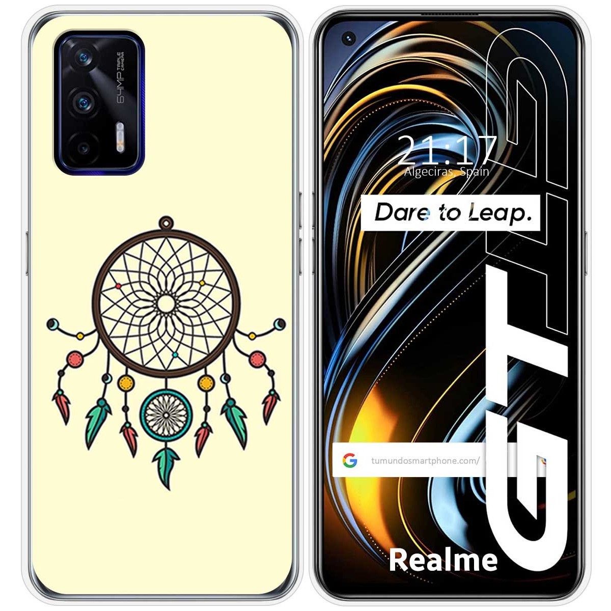 Funda Silicona para Realme GT 5G diseño Atrapasueños Dibujos