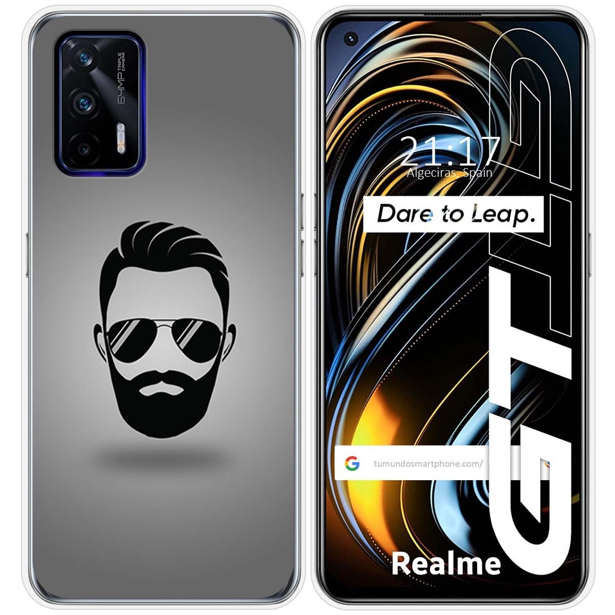 Funda Silicona para Realme GT 5G diseño Barba Dibujos