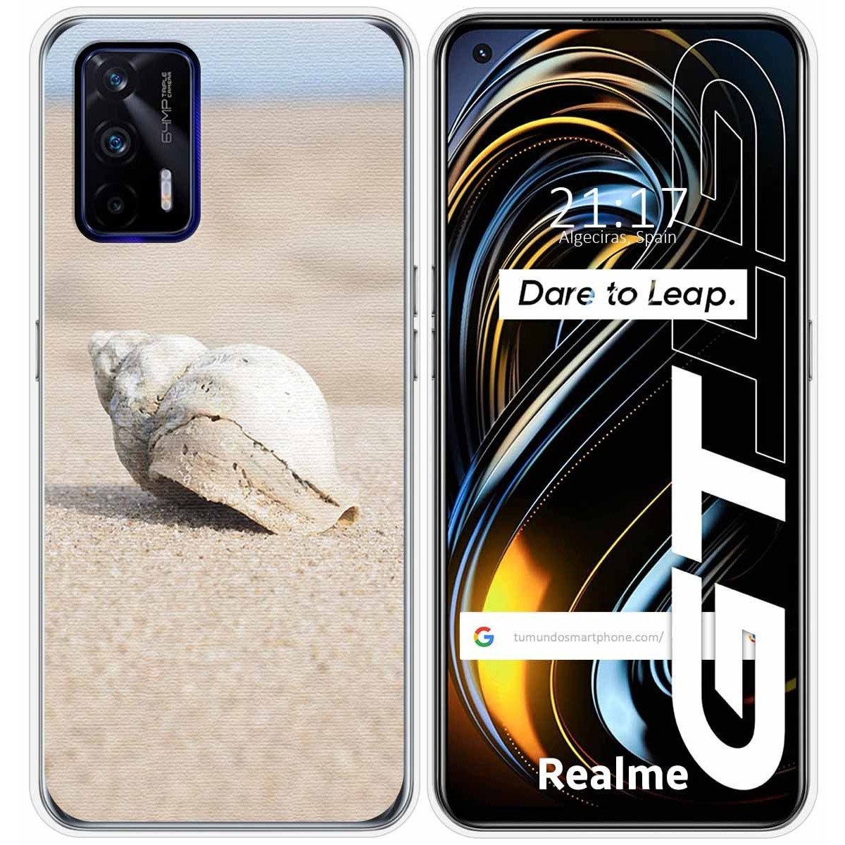 Funda Silicona para Realme GT 5G diseño Concha Dibujos