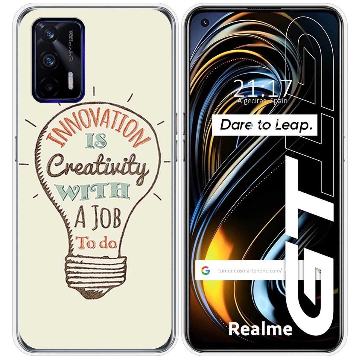 Funda Silicona para Realme GT 5G diseño Creativity Dibujos