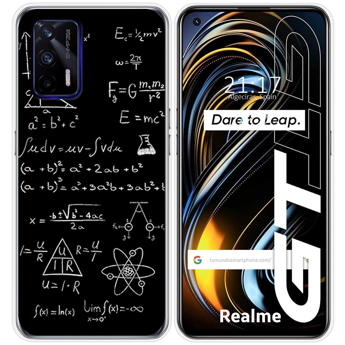 Funda Silicona para Realme GT 5G diseño Formulas Dibujos