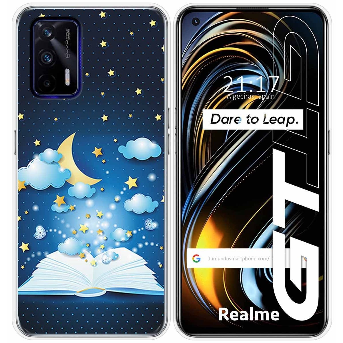 Funda Silicona para Realme GT 5G diseño Libro Cuentos Dibujos