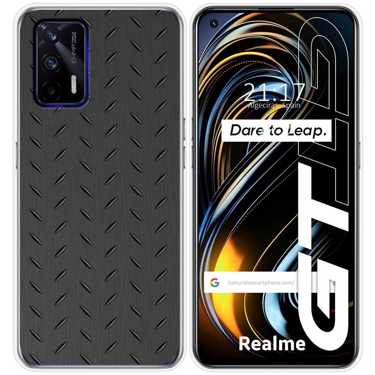 Funda Silicona para Realme GT 5G diseño Metal Dibujos