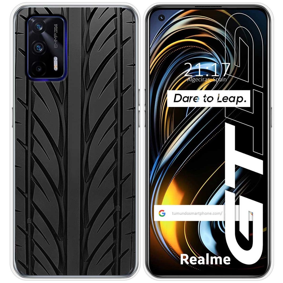 Funda Silicona para Realme GT 5G diseño Neumatico Dibujos