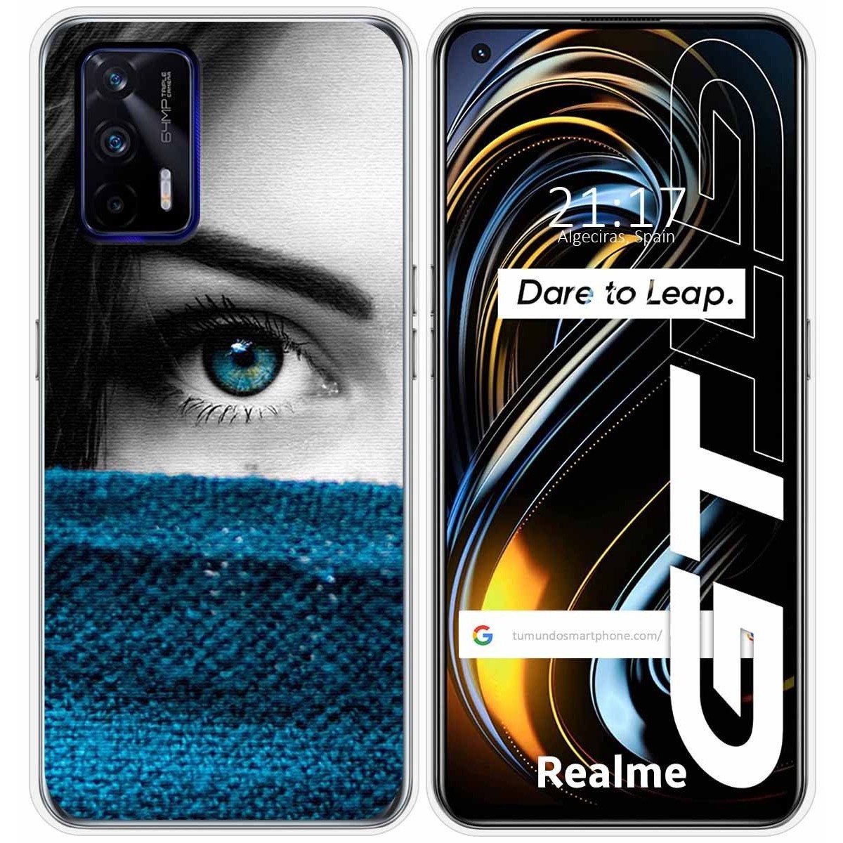 Funda Silicona para Realme GT 5G diseño Ojo Dibujos