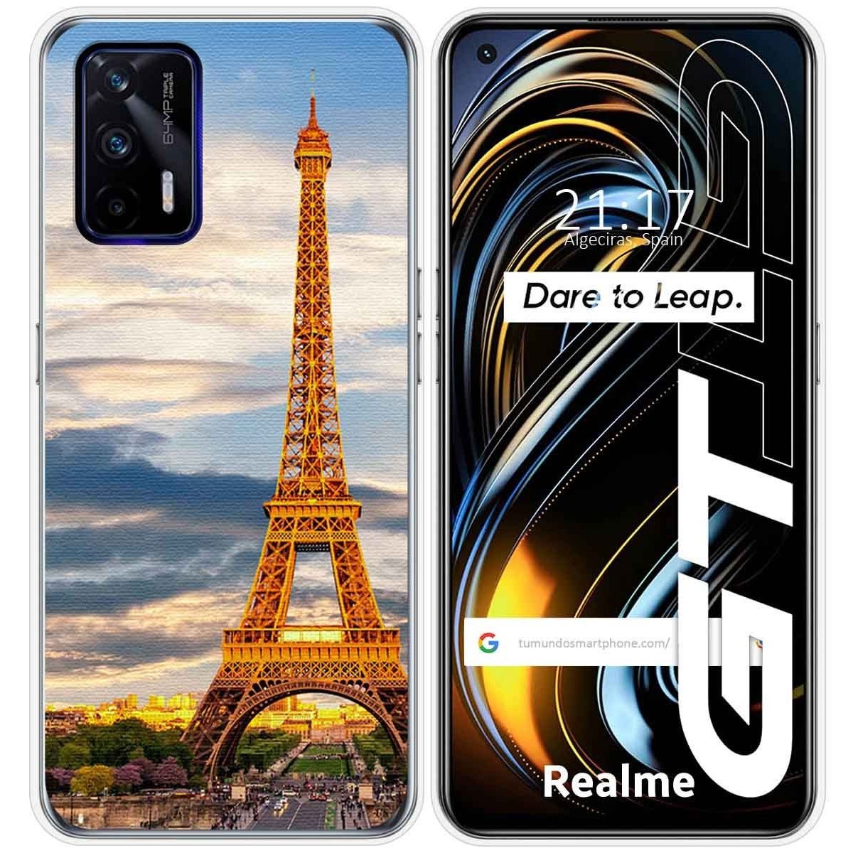 Funda Silicona para Realme GT 5G diseño Paris Dibujos
