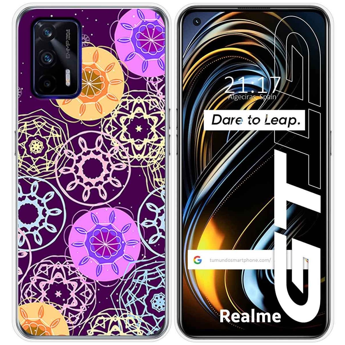 Funda Silicona para Realme GT 5G diseño Radial Dibujos