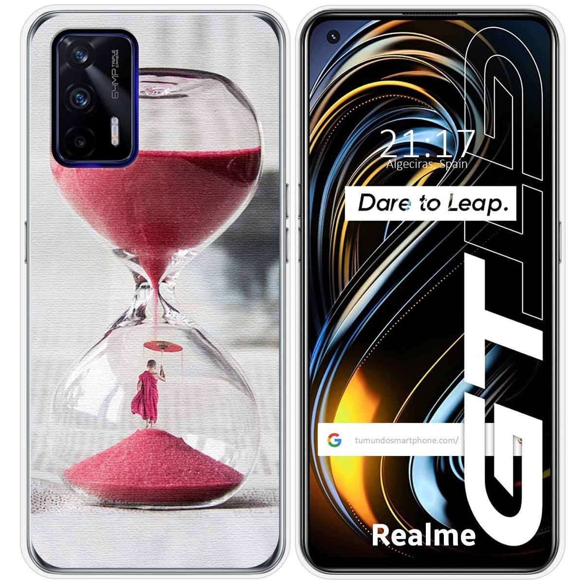 Funda Silicona para Realme GT 5G diseño Reloj Dibujos