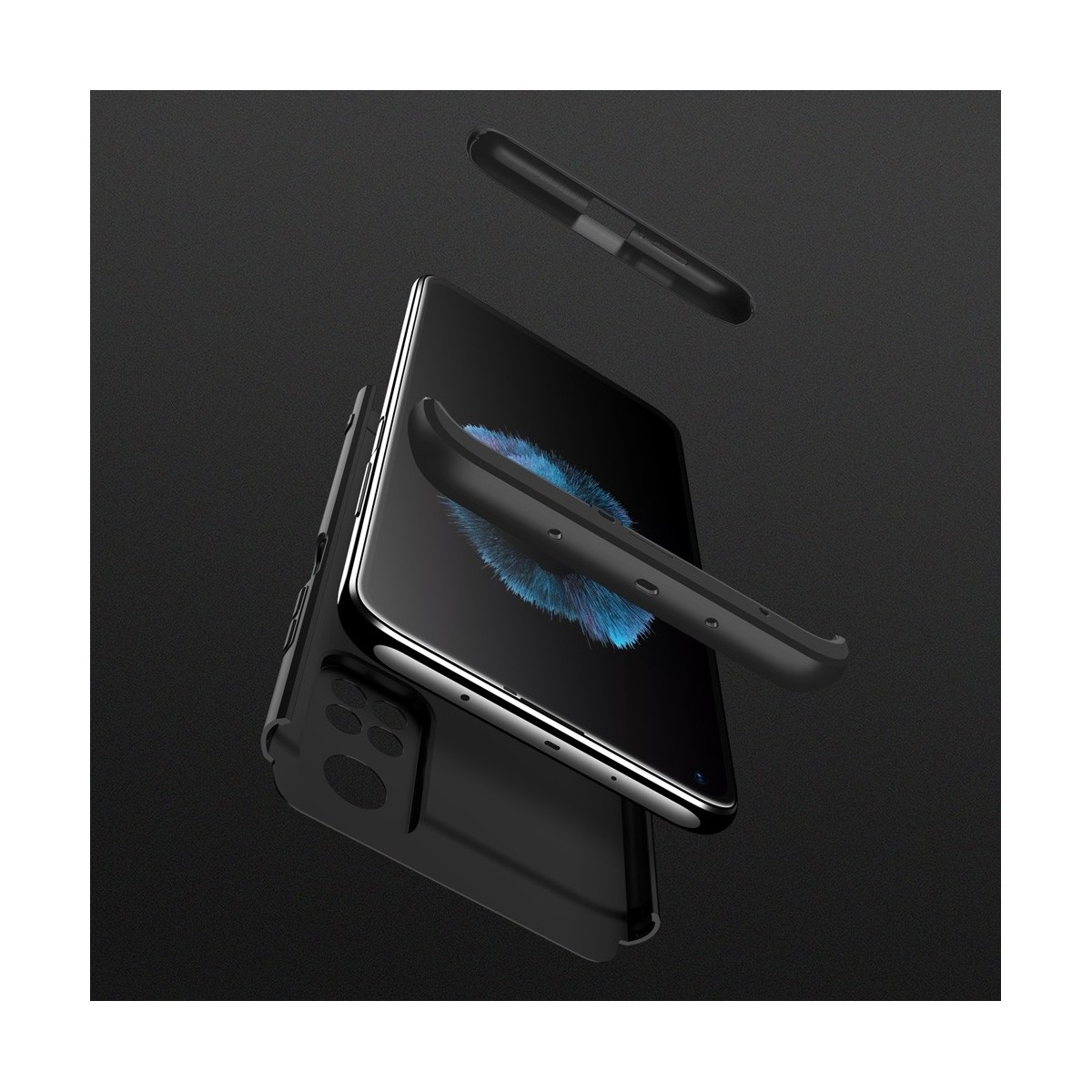 Funda Carcasa GKK 360 para Xiaomi Mi 10T 5G / MI 10T Pro 5G color Negra