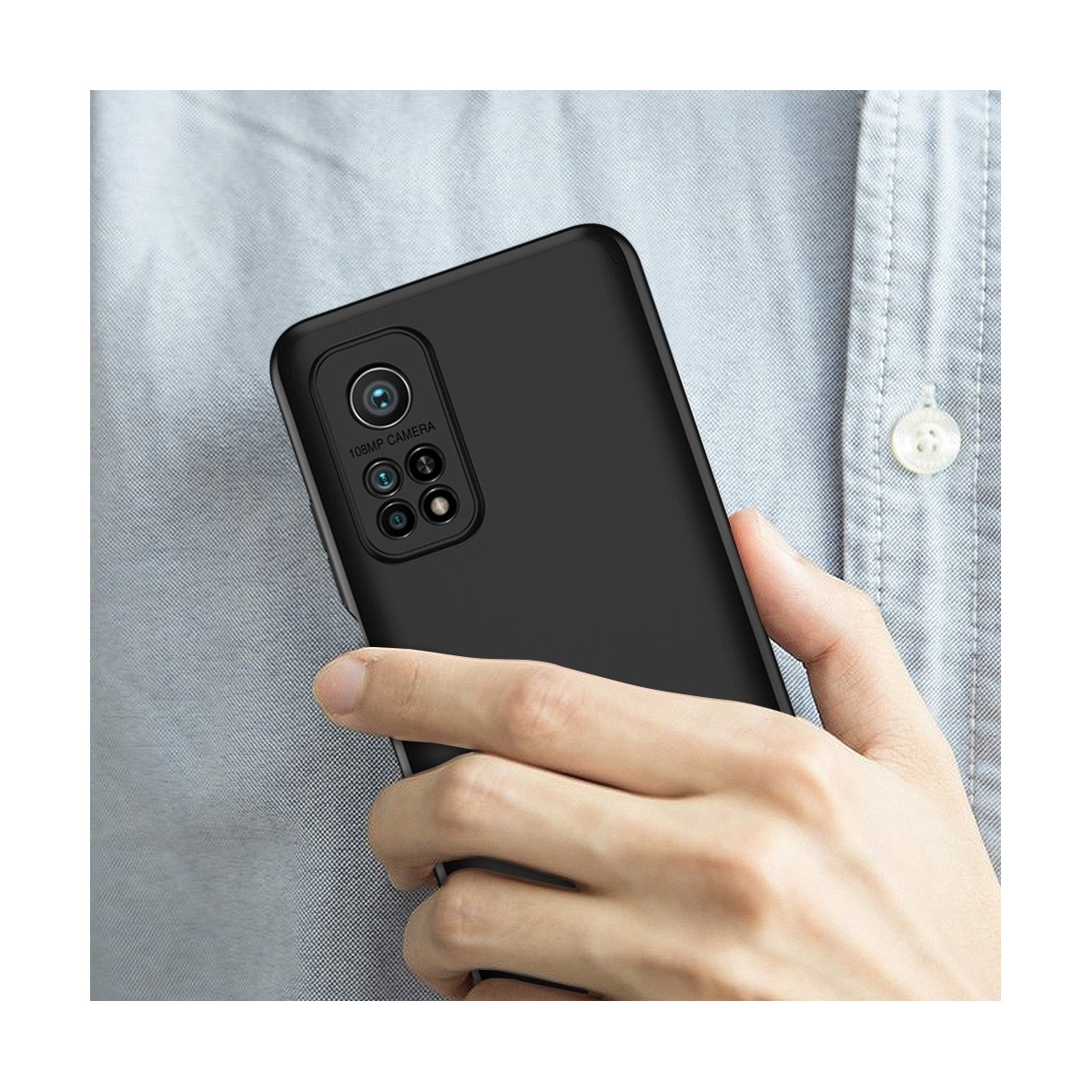 Funda Carcasa GKK 360 para Xiaomi Mi 10T 5G / MI 10T Pro 5G color Negra