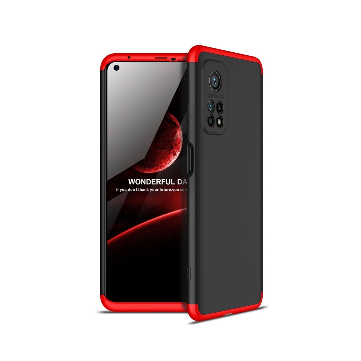 Funda Carcasa GKK 360 para Xiaomi Mi 10T 5G / MI 10T Pro 5G color Negra / Roja