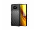 Funda Gel Flexible Thunder Armor Rugged para Xiaomi POCO X3 NFC / X3 Pro color Negra