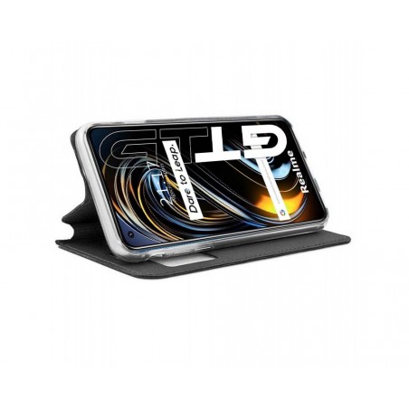 Funda Libro Soporte con Ventana para Realme GT 5G color Negra