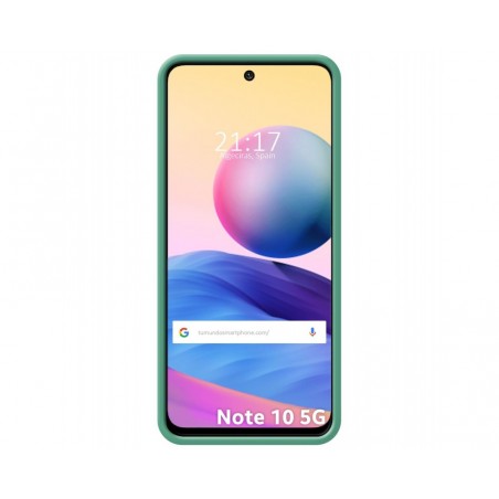 Funda Silicona Líquida Ultra Suave para Xiaomi Redmi Note 10 5G / POCO M3 PRO 5G color Verde
