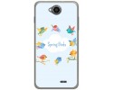 Funda Gel Tpu para Hisense U962 Diseño Spring Birds Dibujos