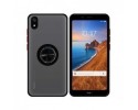 Funda Mate con Borde Negro y Anillo Giratorio 360 para Xiaomi Redmi 7A