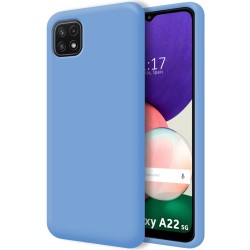 Funda Silicona Líquida Ultra Suave para Samsung Galaxy A22 5G color Azul