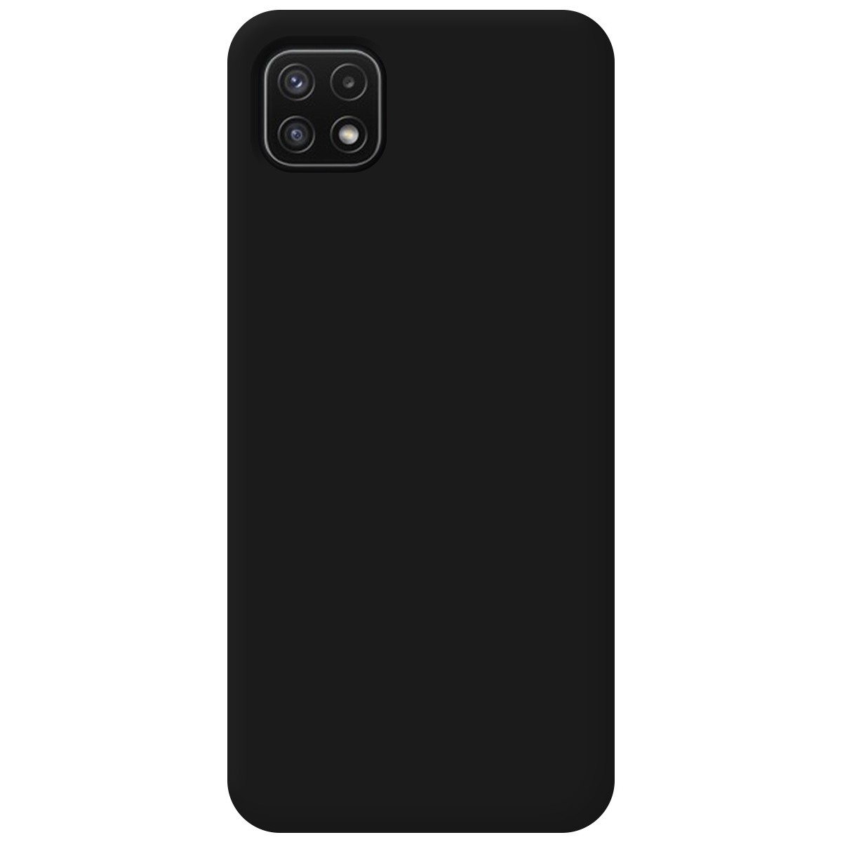 Funda Silicona Líquida Ultra Suave para Samsung Galaxy A22 5G color Negra
