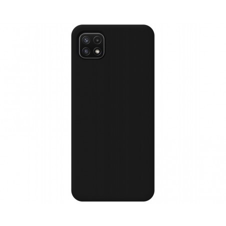 Funda Silicona Líquida Ultra Suave para Samsung Galaxy A22 5G color Negra