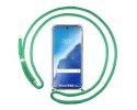 Funda Colgante Transparente para Vivo X60 Pro 5G con Cordon Verde Agua