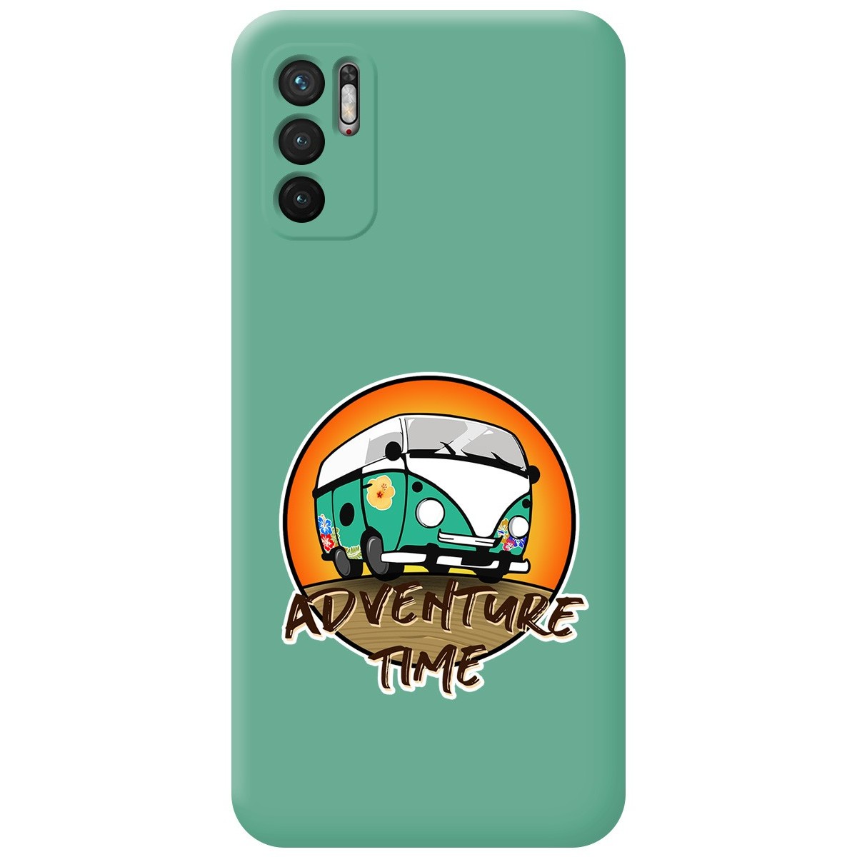 Funda Silicona Líquida Verde para Xiaomi Redmi Note 10 5G / POCO M3 Pro 5G diseño Adventure Time Dibujos