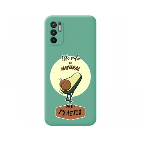 Funda Silicona Líquida Verde para Xiaomi Redmi Note 10 5G / POCO M3 Pro 5G diseño Culo Natural Dibujos