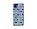 Funda Silicona Líquida Azul para Samsung Galaxy A22 5G diseño Catrina Dibujos