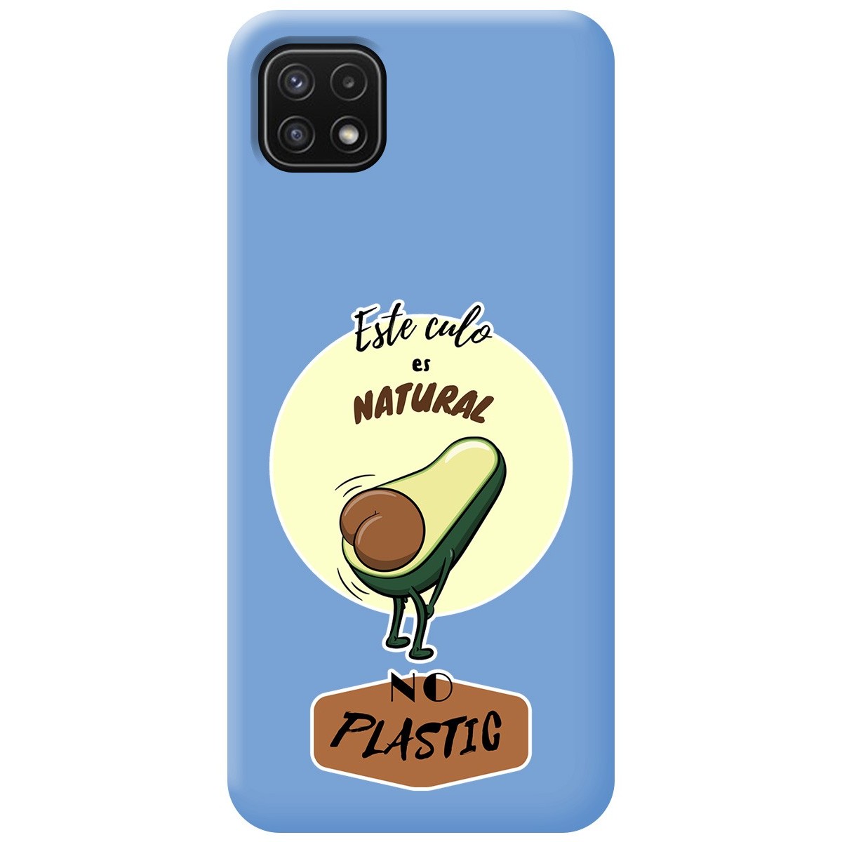 Funda Silicona Líquida Azul para Samsung Galaxy A22 5G diseño Culo Natural Dibujos