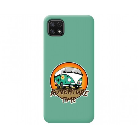 Funda Silicona Líquida Verde para Samsung Galaxy A22 5G diseño Adventure Time Dibujos