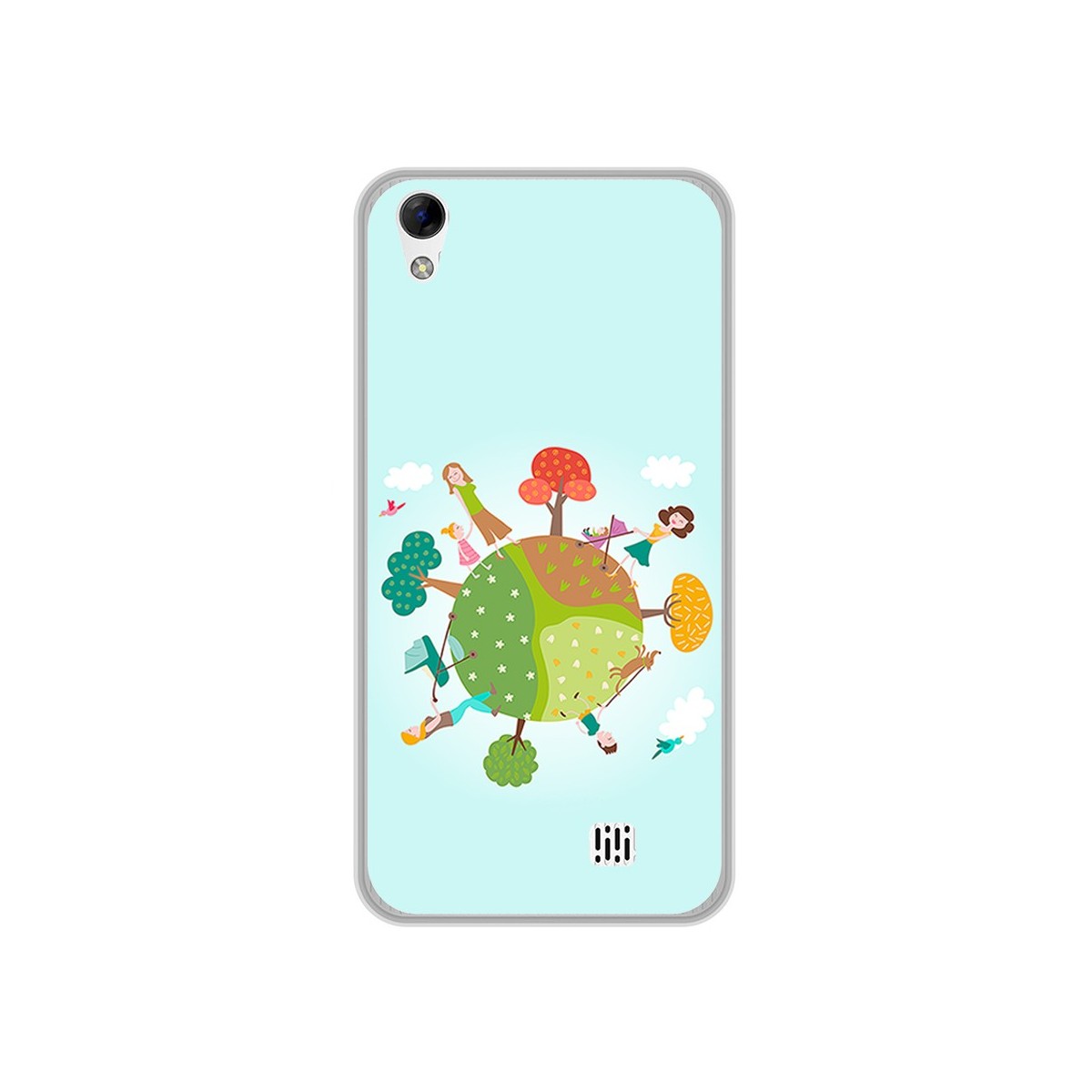 Funda Gel Tpu para Homtom HT16 / HT16 Pro Diseño Familia Dibujos