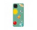 Funda Silicona Líquida Verde para Samsung Galaxy A22 5G diseño Espacio Dibujos