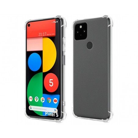 Funda Silicona Antigolpes Transparente para Google Pixel 5 5G