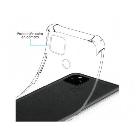 Funda Silicona Antigolpes Transparente para Google Pixel 5 5G