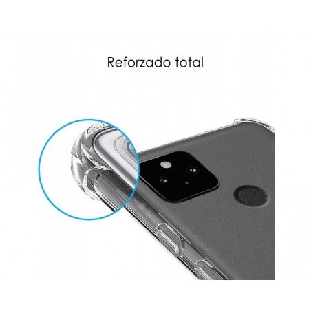 Funda Silicona Antigolpes Transparente para Google Pixel 5 5G
