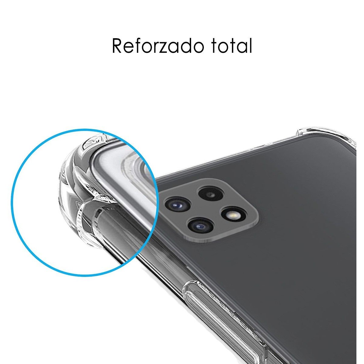 Funda Silicona Antigolpes Transparente para Samsung Galaxy A22 5G