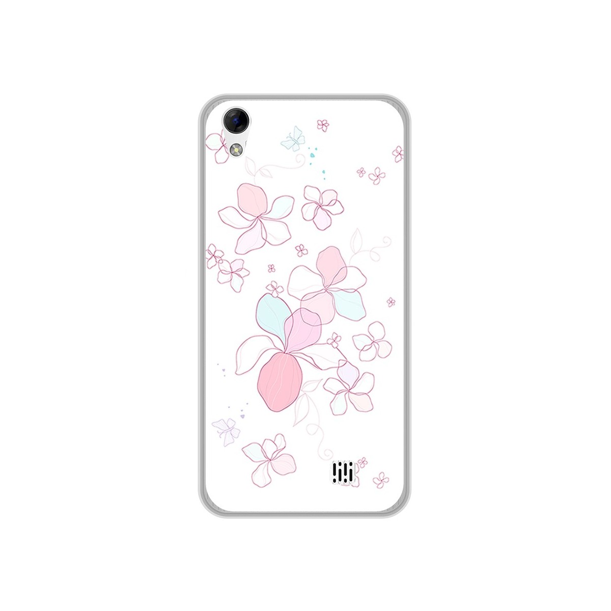 Funda Gel Tpu para Homtom HT16 / HT16 Pro Diseño Flores Minimal Dibujos